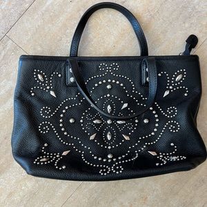 Brighton black studded handbag